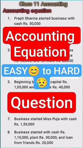 Accounting Equation | Class 11