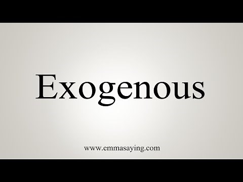 How To Say Exogenous