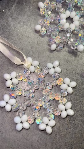 Crystal Glass Bags & Video Tutorials How to make Crystal Bag on Instagram: "A short fragment from my detailed video tutorial on weaving a snowflake from crystal beads. This is part of a step-by-step Christmas tutorial set where you’ll learn how to create 5 festive crystal beaded ornaments with your own hands — perfect for Christmas décor, gifts, or a creative holiday mood. 🎄 What’s included in the full tutorial set: 🐧 Penguin 🔥🐎 Fire Horse — the symbol of 2026 &#x