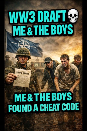WW3 Draft 💀 Me & The Boys Found A Cheat Code #WW3 #usiranwar #ww3draft #meme #Worldwar3 🎵 TikTok Description WW3 draft officer shows up… Me & the boys immediately activate the cheat code build. Suddenly: legs malfunction walking animation changes zombie casting unlocked Internet survival instinct is undefeated. Drop a comment: What cheat code would YOU activate if the draft NPC spawned? Phiên bản miền Nam Dạ đang ngồi nhà bình thường, tự nhiên nghe gõ cửa. Mở cửa ra… giấy WW3 draft. Tui với mấ