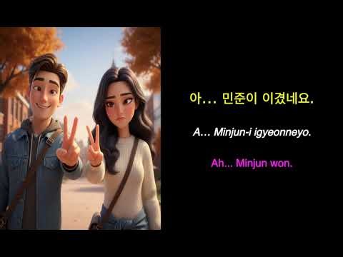 Learn to speak KOREAN in 3 minutes - a dialogue for Beginners: Rock Paper Scissors