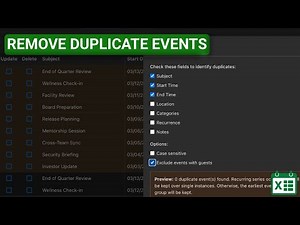 How to Remove Duplicate Events from Outlook Calendar