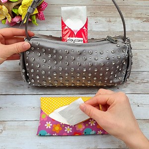 305K views · 1.9K reactions | How to make a stylish fabric napkin holder that you can carry in your bag in 4 minutes? | Hobby | Facebook