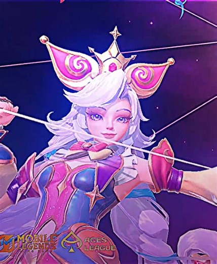 Cici as Blossom in Powerpuff Girls - Mobile Legends