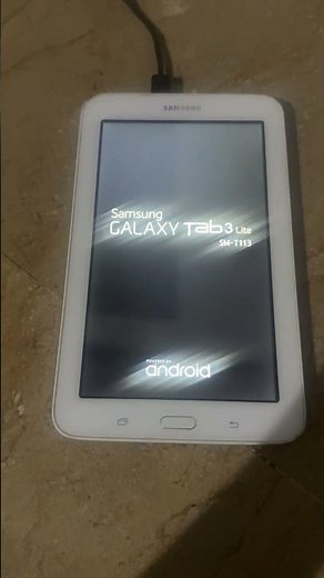 Samsung galaxy tab 3 lite start up
