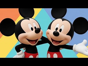 😂🎨 Mickey Mouse & Friend Laughing Loudly | Vibrant 3D Cartoon Fun! 🐭✨