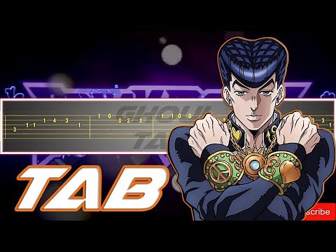 Josuke's Theme - JoJos Bizarre Adventure - Diamond Is Unbreakable (Guitar Tab 譜 Tutorial)