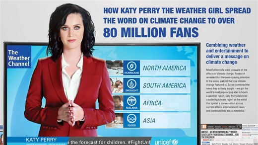 UNICEF - Case Study - Katy Perry’s Climate Change Weather Report #FightUnfair CTA Campaign