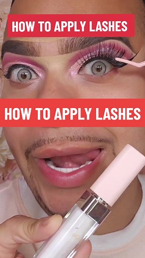 Let me show you how to apply lashes ✨️😱 #foryou #foryoupage #makeup #beauty #howtoapplylashes #lashes