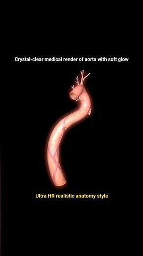 Aorta realistic anatomy style👆