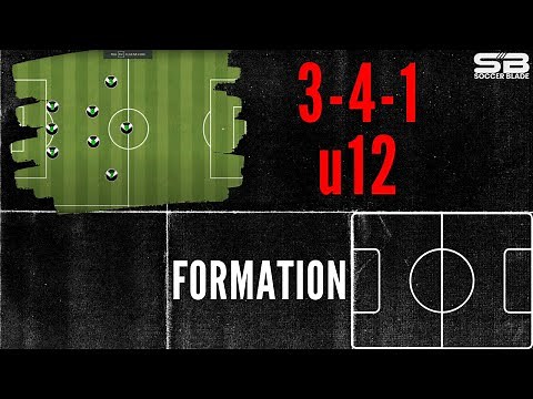 3-4-1 Under 12's Soccer Formation