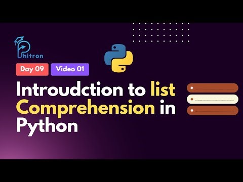 9.1 Introudction to list Comprehension in Python