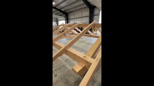 The secret to a strong timber frame? Precision joinery and a dedication to doing it right. #TimberFrame #MortiseAndTenon #Craftsmanship #HandBuilt #TimberWork | Frame Work Plus, Inc