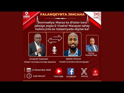 FALANQEYNTA JIMAHA: MAXAA KA DHALAN KARA JABSIGA NIDAAMKA E-VISAHA SOOMAALIYA