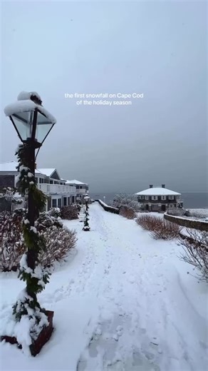 Cape Cod is officially a winter wonderland! ❄️☃️ Featured video and caption by @capecoastalpicnic. Nothing quite like the first snow of the season! • Want your photo or video featured on @capecod.photography? 🎥 Tag us or use #capecodphotography on your content for your chance at a feature! | Cape Cod & Islands Photography