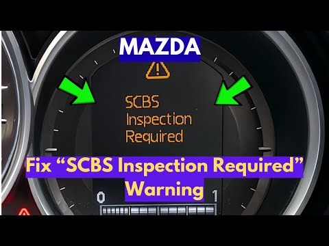 How To Fix Mazda SCBS Inspection Required Warning