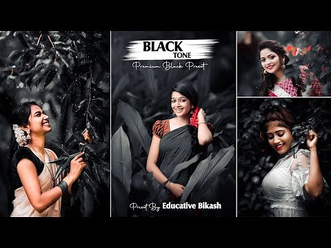 Free Photoshop Premium Black Tone Camera Raw Preset | Photoshop Black Tone Photo Editing Tutorial