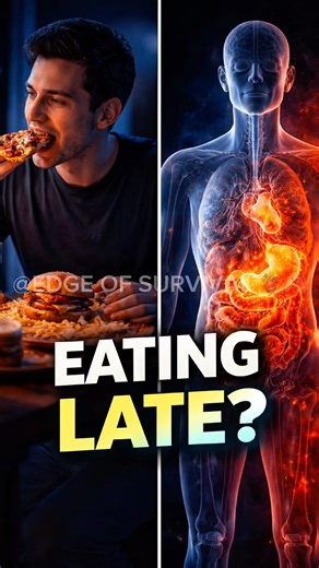 “What Happens When You Eat Late at Night?” #health #usa #educational #humananatomy #shorts