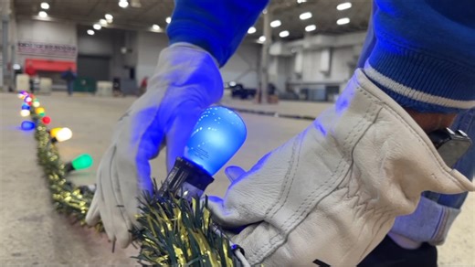 Volunteers test thousands of lights for annual Circle of Lights display