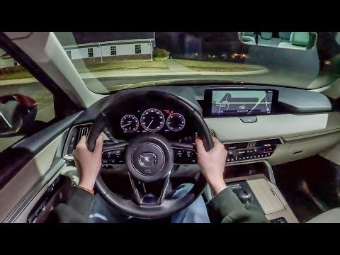 2024 Mazda CX-90 Turbo Premium Plus - POV Night Drive (Binaural Audio)
