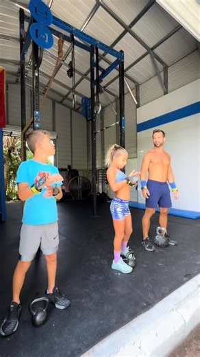 5.5K views · 181 reactions | Squats ✅ Handstand Push-ups ✅ Chest-to-Bar Pull-ups ✅ Family Time ✅ #familytime | Family Time CrossFit | Facebook
