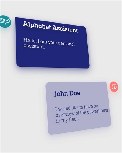 Unlock the potential of your fleet data with AI 🤖​ ​ Managing fleet data doesn’t have to be complicated. With our AI-driven Fleet Reporting, navigating complex data is now smarter, faster, and easier. Simply ask a question and the Alphabet Assistant delivers immediate answers about your fleet.​ ​ 📊 Take control of your fleet data with ease. Sign in and chat your data now: https://bit.ly/3S6j1AF​​ ​ #Alphabet #YourMobilityMadeEasy #ChatYourData #AI | Alphabet