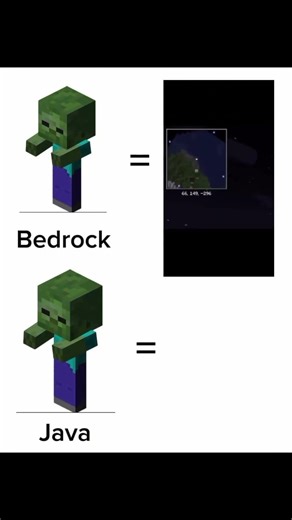 Minecraft Bedrock vs Java be like… 💀😂