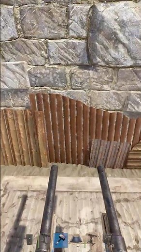 EcoRaid High External Stone Wall With Guntrap if u have privileges #rust #rusttips #rusttricks