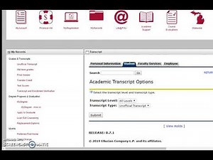 Unofficial and Official Transcripts