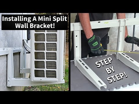 Installing a Mini Split Wall Bracket and Mounting the Unit!