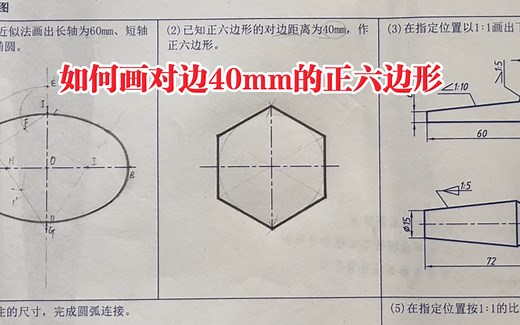 如何画正六边形