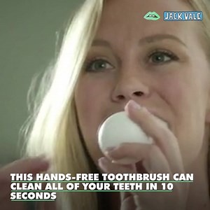 6.3M views · 64 reactions | WTF??? This hands-free toothbrush can clean all of your teeth in 10 seconds! Via Positive News Network | Today's Trends | Facebook