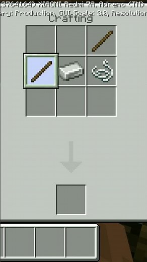 Crossbow recipe in Minecraft