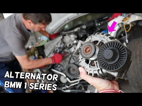 HOW TO REPLACE ALTERNATOR ON BMW E81 E82 E87 E88. ALTERNATOR REMOVAL