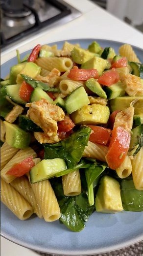 Chicken salad with pasta