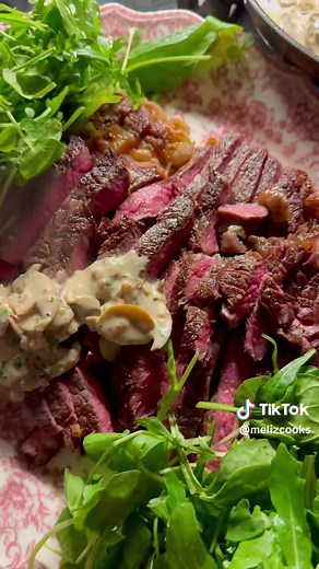 Reverse Sear Rib Eye Steaks with Steak Diane Sauce