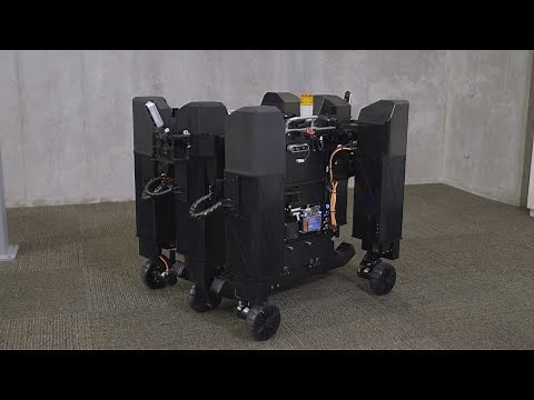 Sony R&D Center |6脚車輪ロボットの動作デモ(Demonstation of mobile robot with the six-legged wheel configuration)