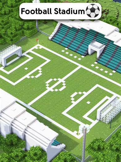 Minecraft Football Stadium ⚽ #minecraft #minecraftbuilding #minecrafttutorial #zediaph #teamzediaph