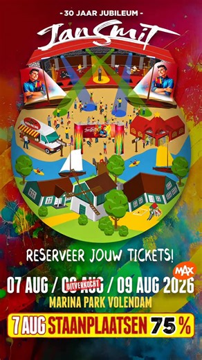 Mijn jubileumconcert op de vrijdag is inmiddels voor 75% uitverkocht! 🥳 | Jan Smit