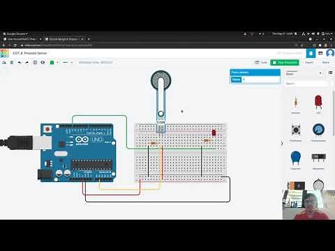 8 Pressure Sensor implementation in Tinkercad