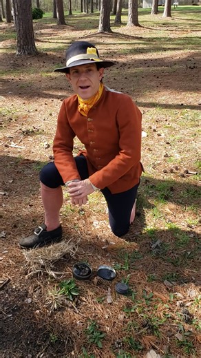 While it is too hot for building a fire right now, Historical Interpreter Drew shows how to use flint and steel to create a spark and make a fire! | Alamance Battleground State Historic Site