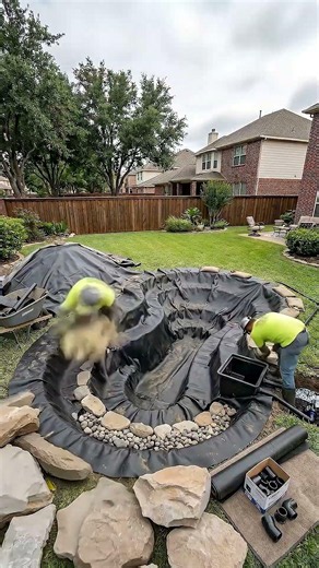 Yard Becomes Dream Water Garden.