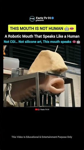 A Robotic Mouth That Speaks Like a Human 😳