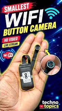 Smallest Button Camera 🔥 #howto #minicamera #viraltech #tech #technotopics #shorts