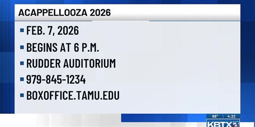 Acapalooza brings college a cappella groups to Bryan-College Station