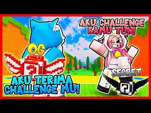 ATUN & MOMON CHALLENGE KICK THE FURTHEST LUCKY BLOCK !! Feat @sapipurba Roblox