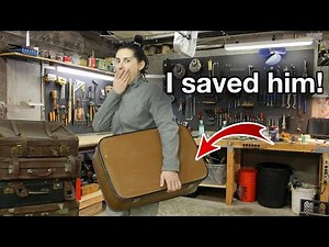 Restoration of an old suitcase