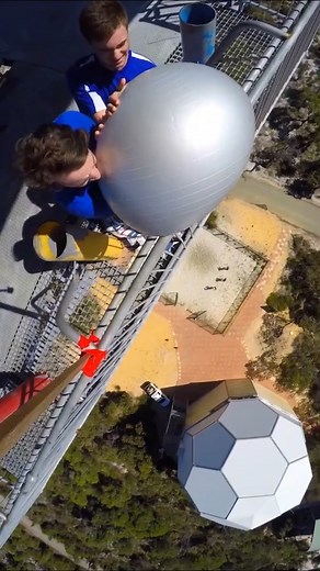 207K views · 1.4K reactions | When it rains it pours ☔️ #exerciseball #ball #drop #challenge #dropchallenge | How Ridiculous | Facebook