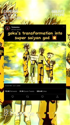 goku's transformation into super saiyan god 💥#goku #dragonballsuper #dragonball #anime #shorts
