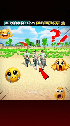 New update vs old update challenge 😱|| #indianvehiclessimulator3dgame #gamingshorts #shortsfeed